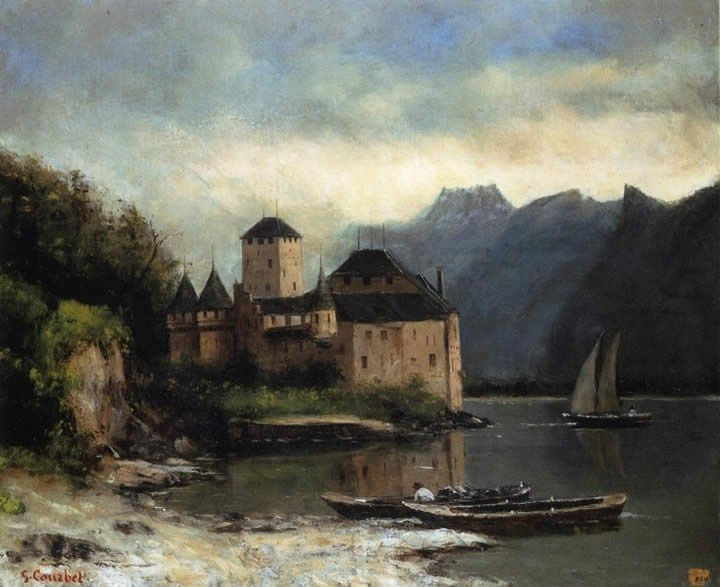 Gustave Courbet View of the Chateau de Chillon